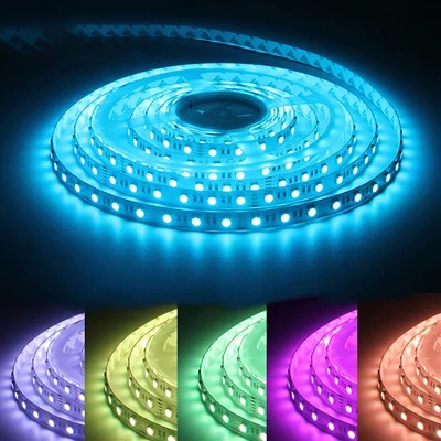 Vattentät RGB Flexibel LED Strip Lights